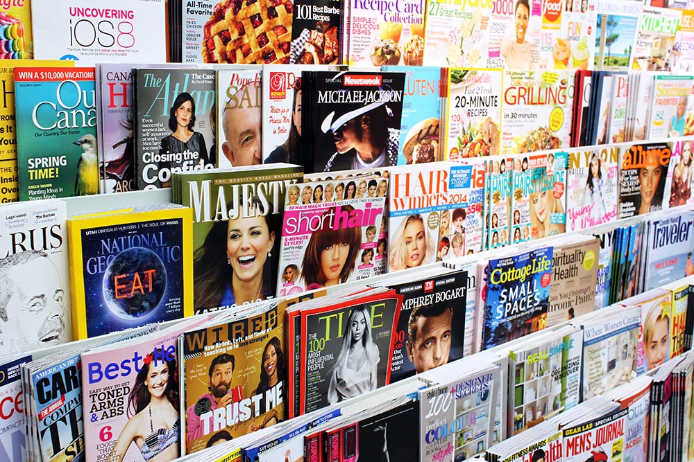 Example of magazines - Publishing industry